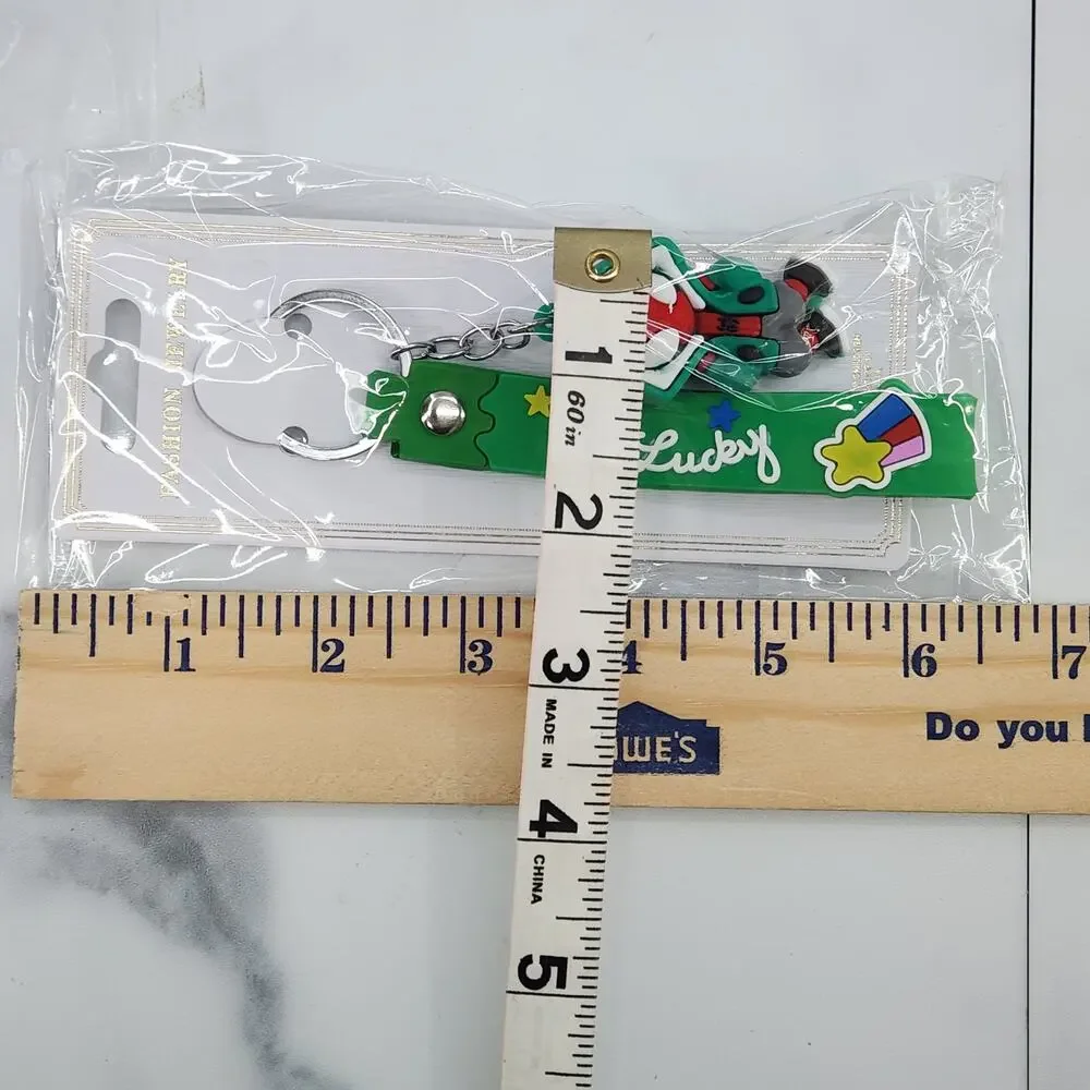 NEW Marvel Spider-Man Keychain PVC Figure Strap Key Ring Bag Charm Green Hoodie